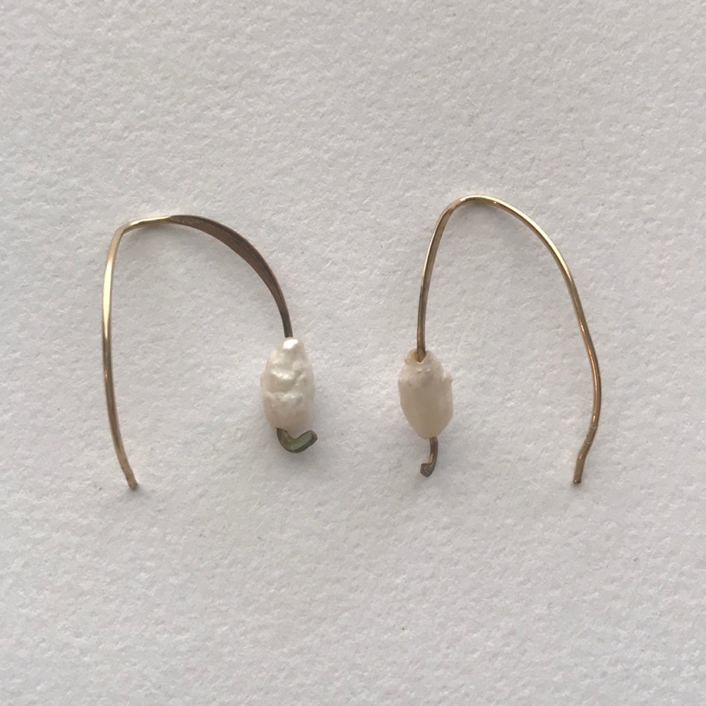 **3/$15**  Vintage gold and pearl earrings